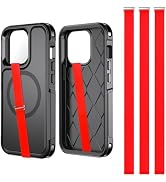 TEAMOLA 3pcs Silicone Phone Grip Holder Strap for iPhone 17/17 Pro/16/16 Pro &amp; Samsung Galaxy S25...