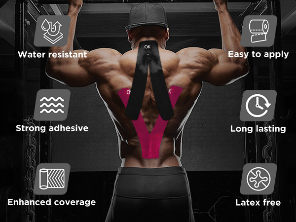 4 inch wide kinesiology tape
