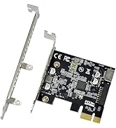 WLGQ PCI-E Rear Panel Adapter Card 1X to USB 3.2 GEN1 5Gbps Type-E Transfer USB C Female+ IDC 19P...