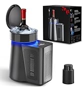 Electric Wine Chiller - Keep 750ml Bottles at Perfect Temp (35.6°F-64°F) | Silent Air-Cool Tech |...