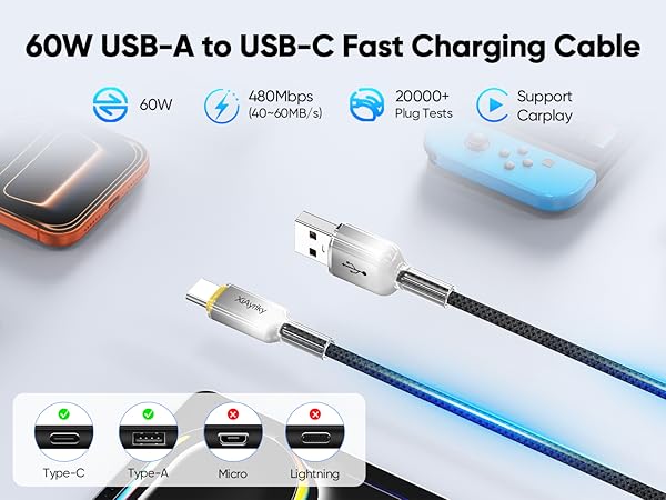 60w usb a cable