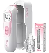Snomd Ear Thermometer, Heated Tip, Age Precision, Mute Night Light, 21 Probe Covers, Storage Box,...