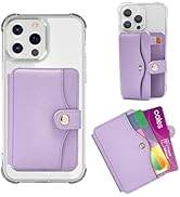 M-Plateau Card Holder, Phone Wallet Stick on with Slim 3M Sticker Match iPhone 14 Pro Case and Mo...