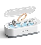 KUNPHY Ultrasonic Jewelry Cleaner, Jewelry Cleaner Machine 12oz 46KHz, Professional Sonic Cleaner...