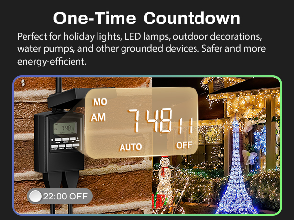 christmas light timer outdoor