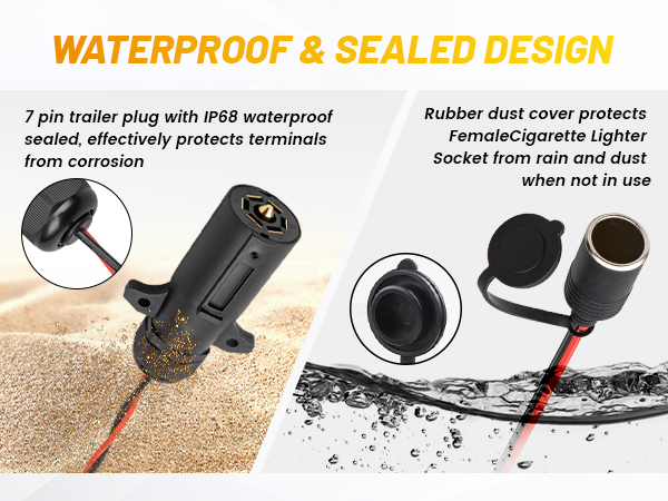 7 blade to 12V power adapter