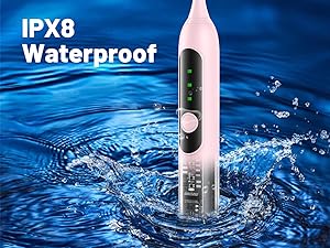IPX8 waterproof rating