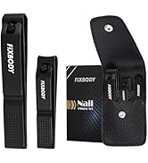 FIXBODY Nail Clipper Set, Ultra Sharp Fingernail Clipper &amp; Toenails Clippers, Nail Cutter and Nai...