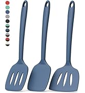 Coukre 3 Pack Silicone Spatula Set, High Heat Resistant, BPA-Free, Fish Spatula, Solid &amp; Slotted ...