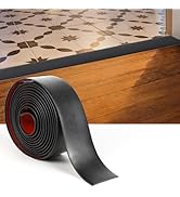 20 Ft x 2" Floor Transition Strip Doorways, Vinyl Adhesive Laminate Flat Divider Flooring Strip f...