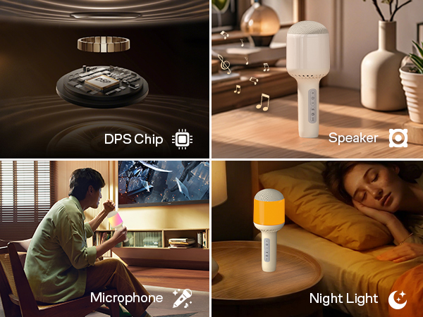 bluetooth microphone speaker karaoke with louder volume, great sound quality