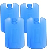 Housoutil Reusable Ice Packs, 4pcs Reusable Ice Blocks for Portable Air Conditioner Medium Freeza...