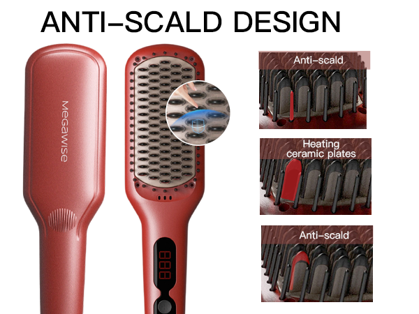 hair straightener brush