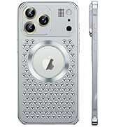 Losin for iPhone 17 Pro Max Magnetic Case Heat Dissipation Cooling Phone Case [Compatible with Ma...
