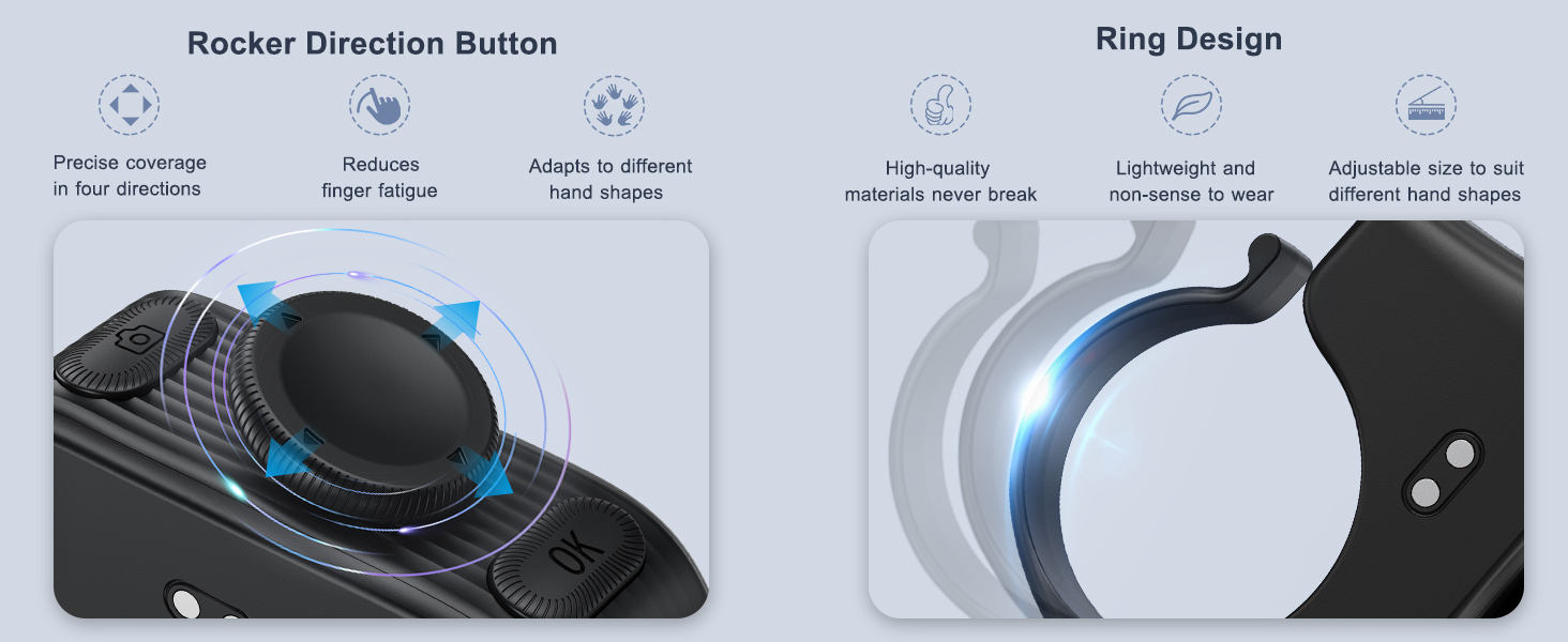 ring scroller for iphone kindle page turner ring