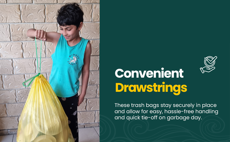 recycled trash bags
