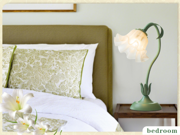 Cute Led Reading Lamp for Bedside Green