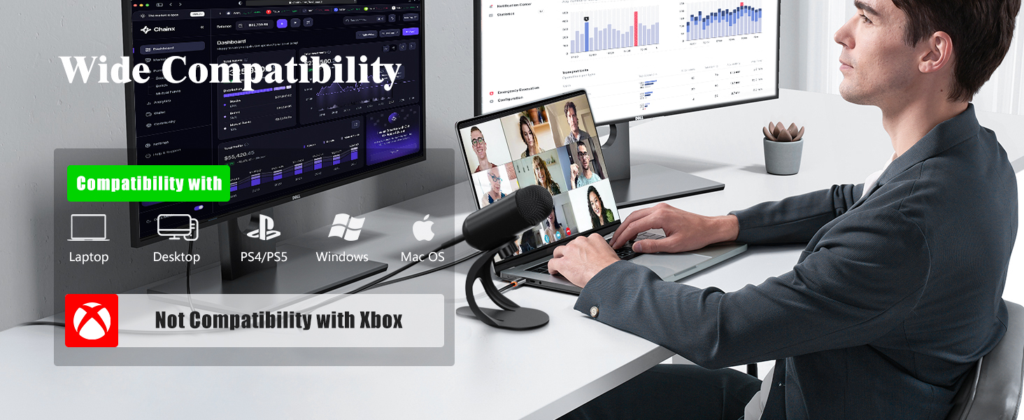 Compatibility with Laptop,Desktop,PS4/PS5,Windows,Mac OS
