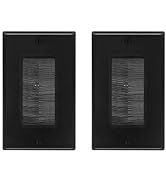 VCE 2-Pack Single Brush Wall Plate Cable Pass Through Insert for Wires, Single Gang Cable Access ...