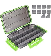 TRUSCEND Fishing Tackle Box Organizer Portable Waterproof, Airtight Anti-wear Tackle Storage Boxe...