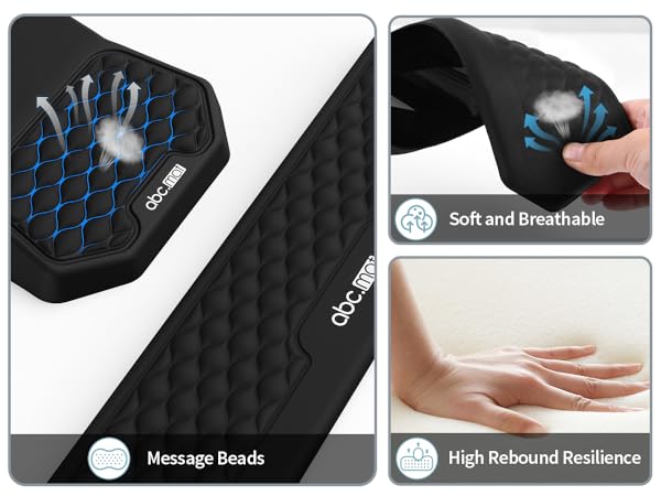 Ergonomic Mouse Pad and Keyboard Wrist Rest Set
