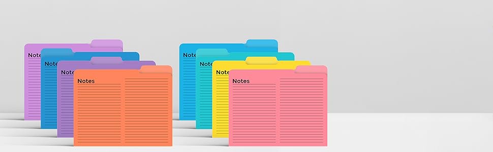 Paper Tab File Folders