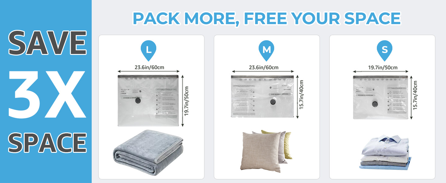 airless vacuum bags for travel