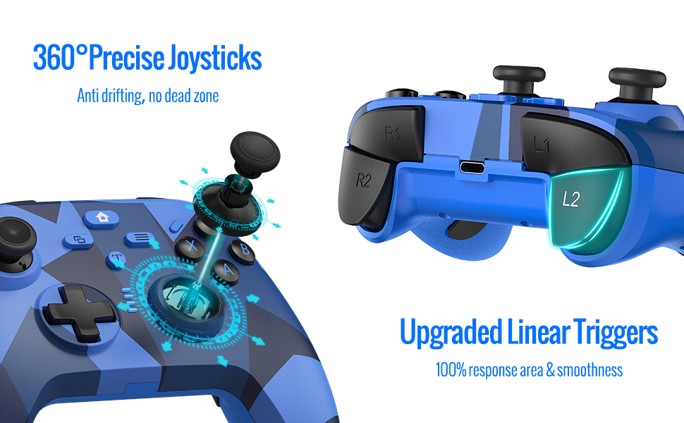 for xbox controller wireless sensitive joysticks triggers