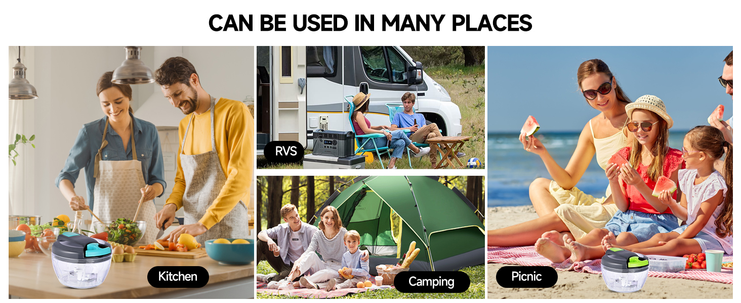  Manual Food Processor Vegetable Chopper