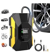 Tire Inflator Portable Air Compressor,150PSI Cordless Air Pump for Car Tires with Rechargeable Ba...