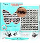 No Glue Needed Lashes, Self Adhesive Eyelashes, DIY Lash Cluster Eyelash Extensions Kit 10-18mm,1...