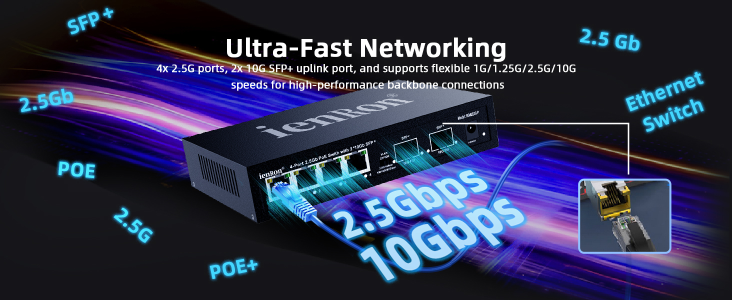 2.5 GB POE SWITCH 6 PORT