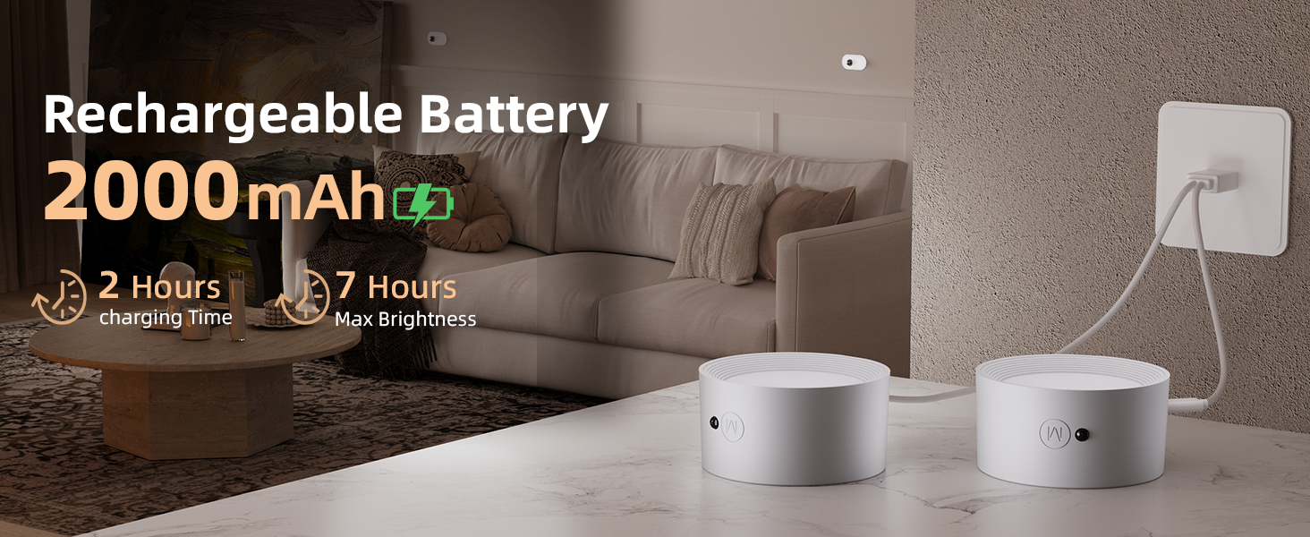 rechargeable wall lights