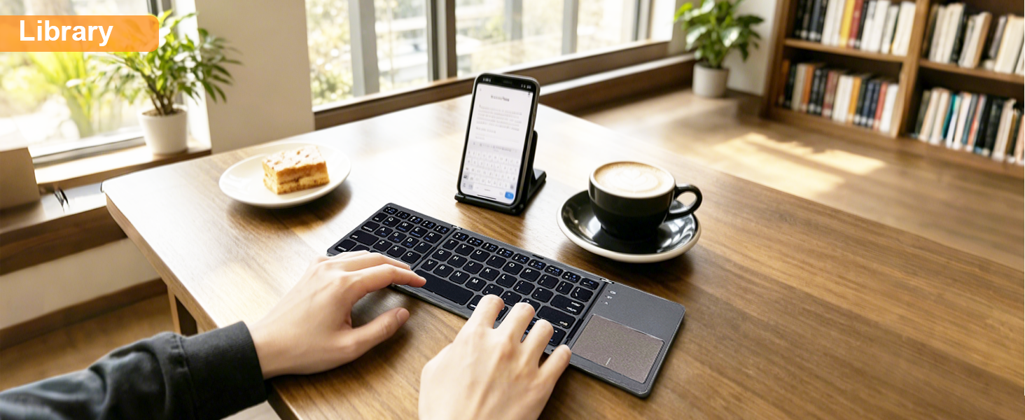 Foldable Keyboard with Touchpad
