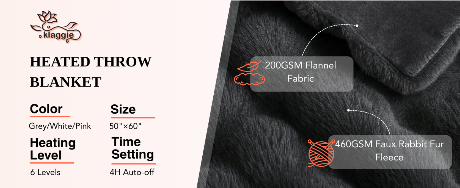Heated Weighted Blanket Throw
