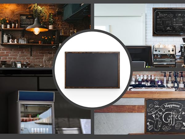 chalkboards in use in various rooms