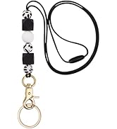 Ornaland Teacher Lanyard Silicone Beaded Lanyards for ID Badges for Keys for Nurse Student Women ...