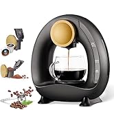 SHANGSKY Single Serve Coffee Maker, Small Coffee Makers for K Cup Pod and Ground Coffee, Cafetera...