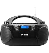 Philco Bluetooth CD Boombox with Cassette, MP3 CD USB Playback The Ultimate Retro Music Combo wit...