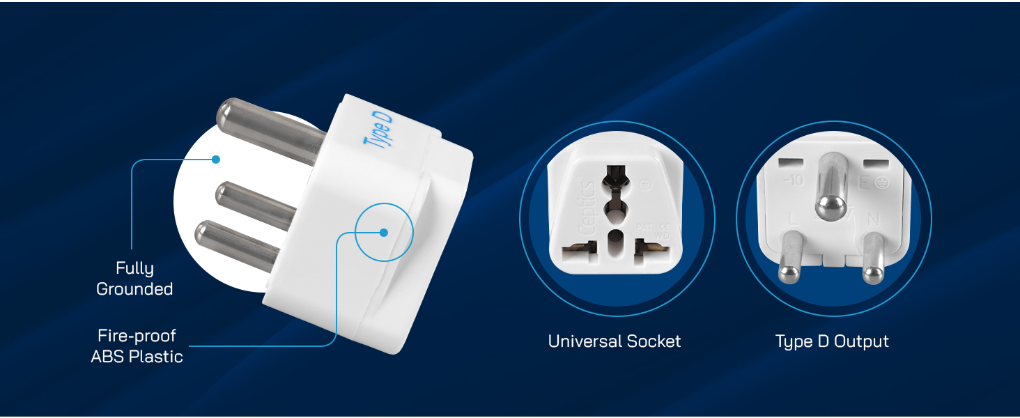 type d plug adapter