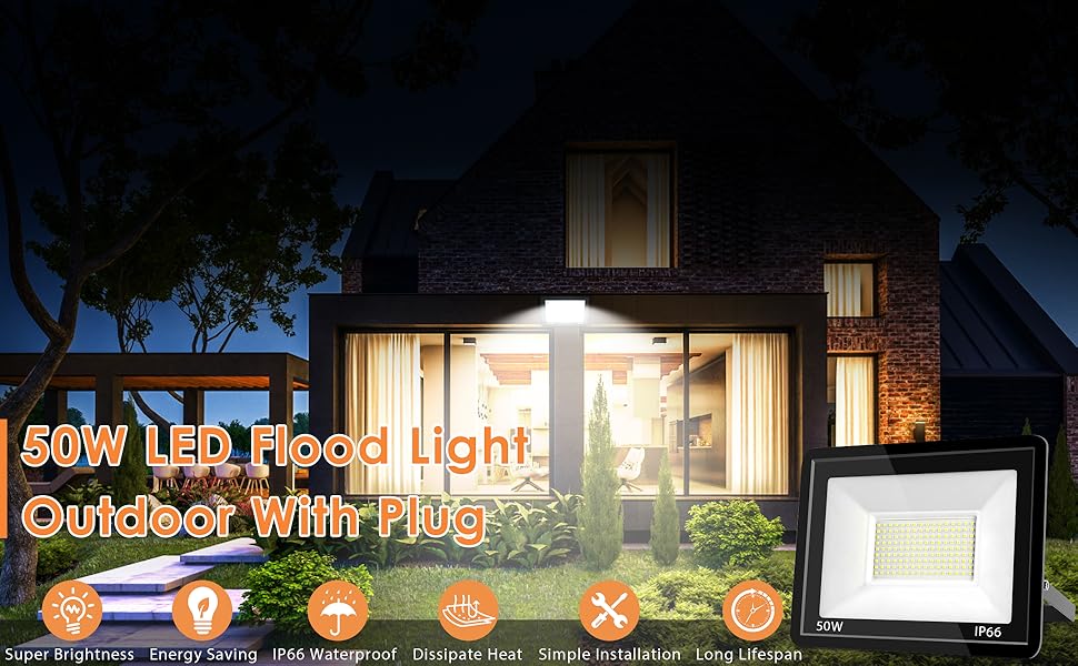 50w led flood light outdoor