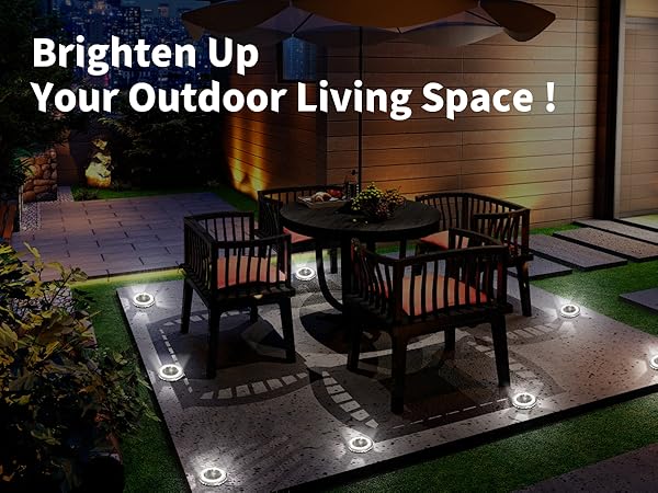 flat solar lights outdoor pathway