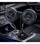 Dicross Dual Heads Car Fan for Cup Holder, Car Cup Holder Fan for Car Truck Vehicle Van RV with 3...