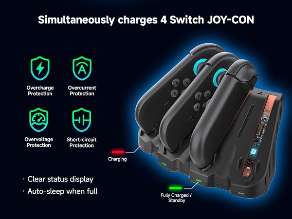 switch 2 joycon charging dock