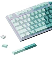 AKepopery Side Print Shine-Through Double Shot PBT Keycaps Set - 121 Keys, Cherry Profile, for MX...