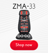 zyllion zma-33 shiatsu neck and back seat massager cushion pad with heat