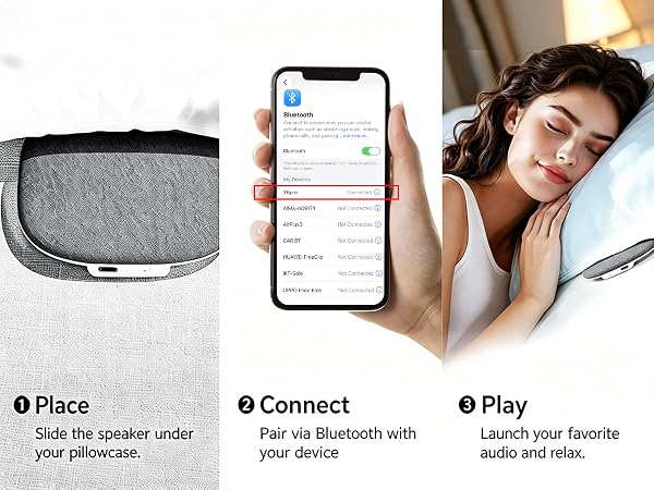 Pillow Speaker for Sleeping