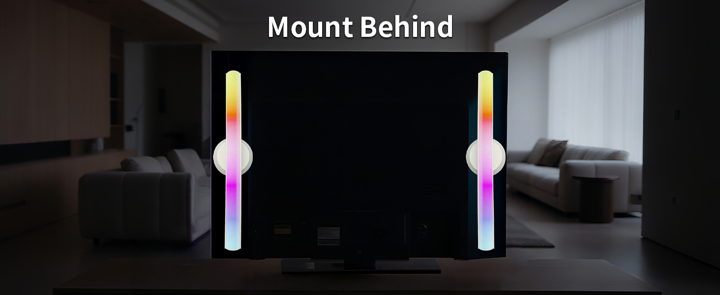 can be setup pretty much anywhere, you can use them on your desk or behind your TV