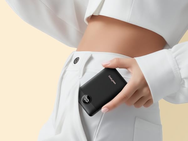 the power bank has a pocket size