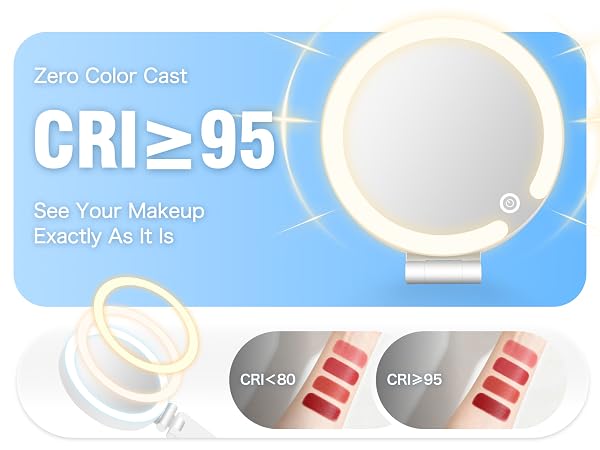 Magnifying Mirror with Lights